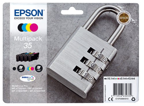 Epson Padlock Multipack 4-colours 35 DURABrite Ultra Ink Epson Padlock Multipack 4-colours 35 DURABrite Ultra Ink